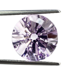 PINK AMETHYST EYE CUT ROUND (DES#89) 13MM 7.06 Cts.