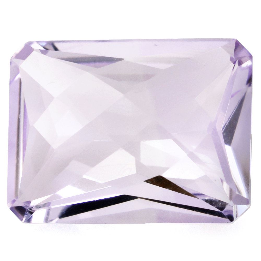 PINK AMETHYST SPECIAL CHECKER OCTAGON (DES#57) 16X12MM 10.23 Cts.