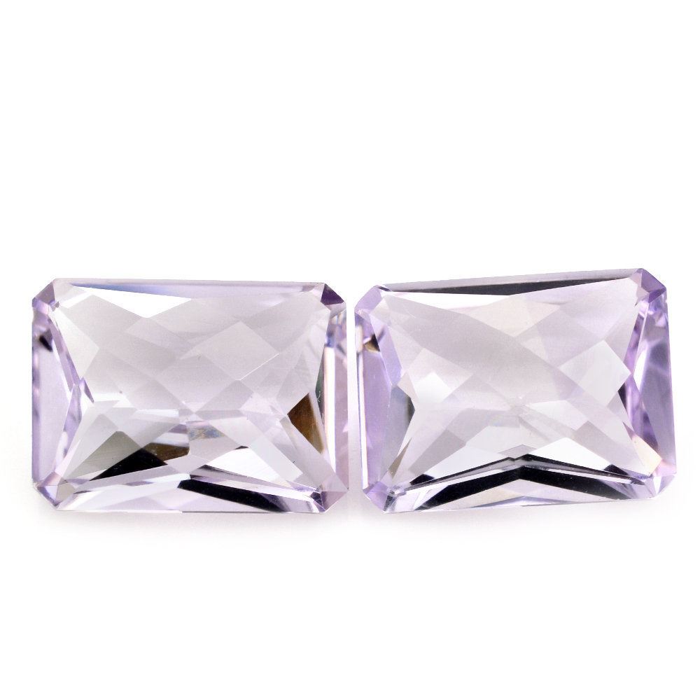 PINK AMETHYST SPECIAL CHECKER OCTAGON (DES#57) 16X12MM 10.23 Cts.