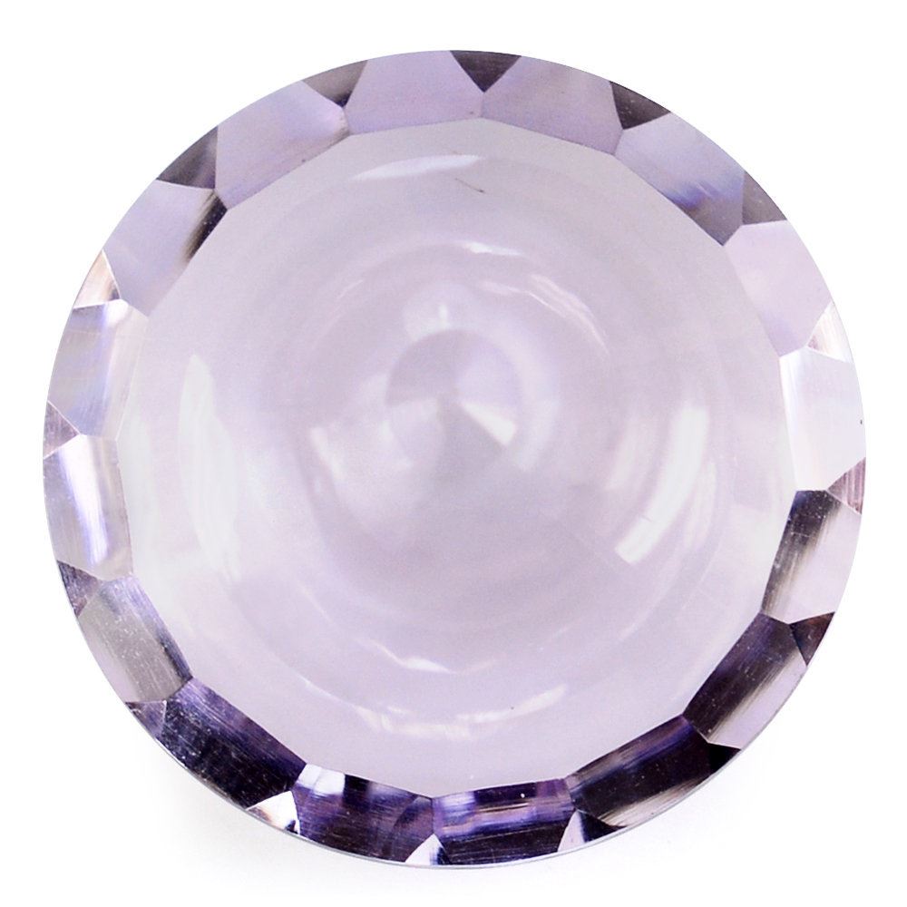 PINK AMETHYST CONCAVE CONE ROUND (DES#140) 15MM 9.72 Cts.