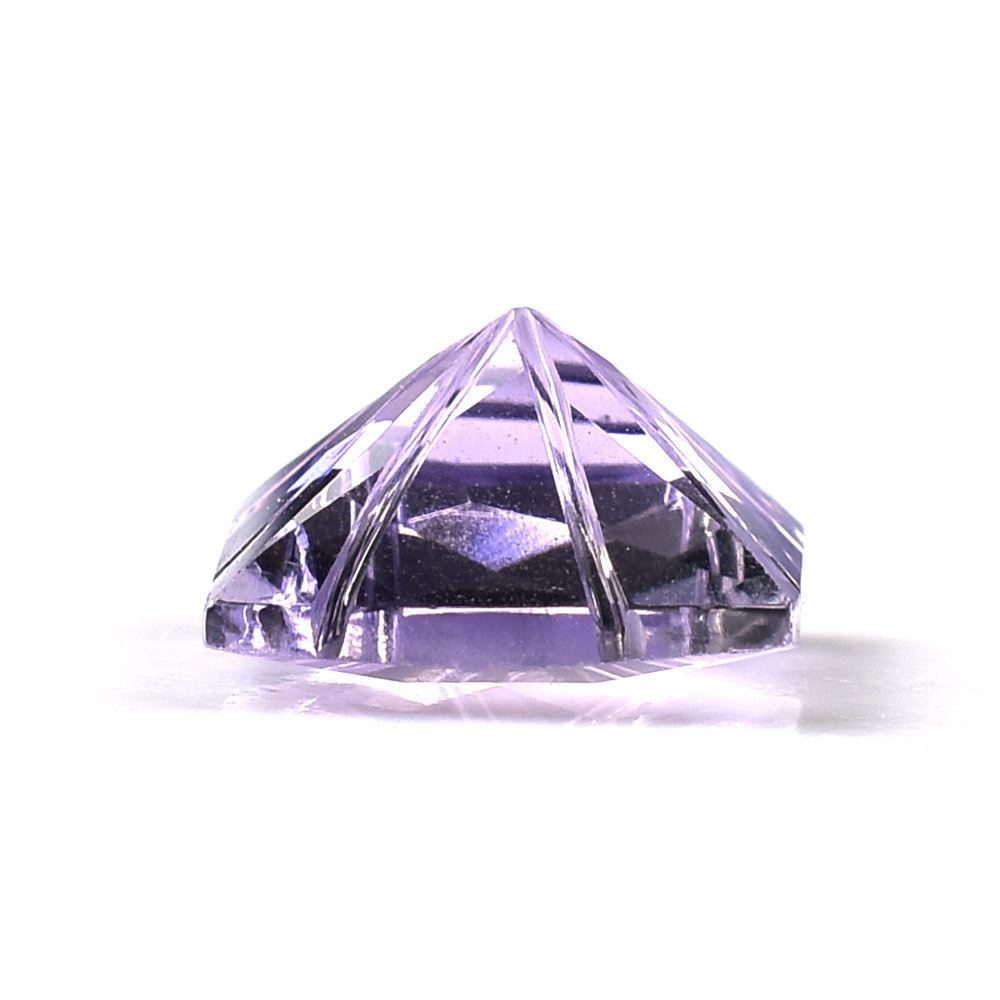 PINK AMETHYST CHECKER CUT TOP PRINCESS CUT BACK LAZER CUT SQUARE (DES#20) (MEDIUM) 10MM 3.99 Cts.
