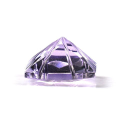 PINK AMETHYST CHECKER CUT TOP PRINCESS CUT BACK LAZER CUT SQUARE (DES#20) (MEDIUM) 10MM 3.99 Cts.