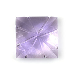 PINK AMETHYST CHECKER CUT TOP PRINCESS CUT BACK LAZER CUT SQUARE (DES#20) (MEDIUM) 10MM 3.99 Cts.