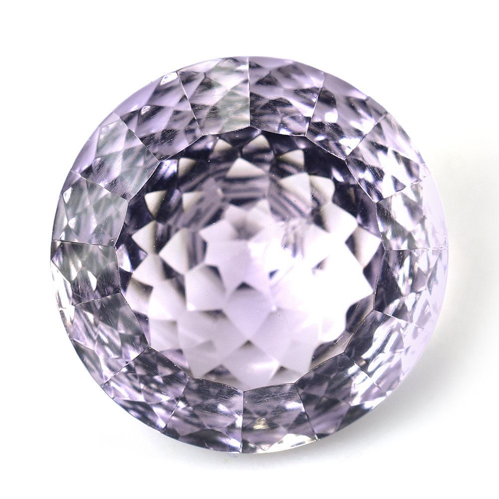 PINK AMETHYST NIRVANA CUT ROUND (DES#81) 14MM (LIGHT/CLEAN) 8.23 Cts.