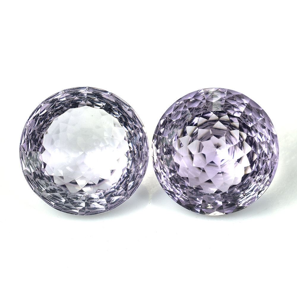 PINK AMETHYST NIRVANA CUT ROUND (DES#81) 14MM (LIGHT/CLEAN) 8.23 Cts.