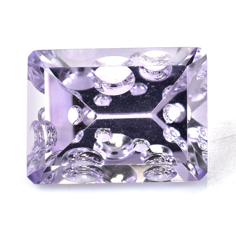 PINK AMETHYST SUPPER BUBBLE OCTAGON (DES#116) (LITE) 16X12MM 10.19 Cts.
