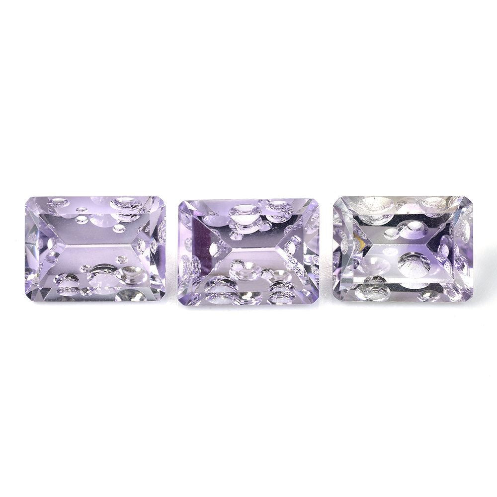 PINK AMETHYST SUPPER BUBBLE OCTAGON (DES#116) (LITE) 16X12MM 10.19 Cts.