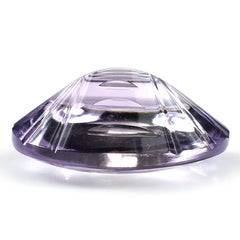 PINK AMETHYST BUFFTOP CONCAVE CUT BACK OVAL (DES#105) (MEDIUM) 16X12MM 7.61 Cts.