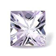 PINK AMETHYST CHECKER CUT TOP PRINCESS CUT BACK LAZER CUT SQUARE (DES#20) ) (LITE) 10MM 4.82 Cts.