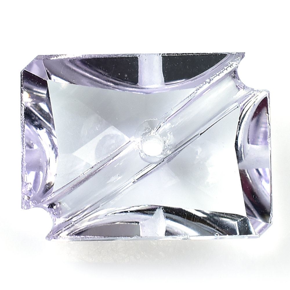 PINK AMETHYST OCTAGON CAB WITH CARVED BELT (DES#27) (VERY LITE) (FULL DRILL) 16X12MM 6.8 Cts.