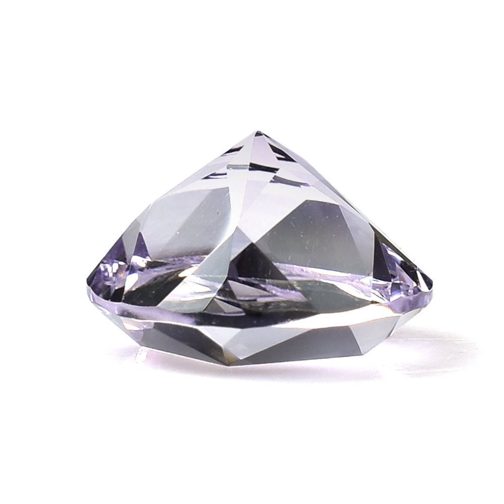PINK AMETHYST PENTAGON ROUND WITH STAR CUT BACK (DES#43) (LITE) 12MM 5.7 Cts.