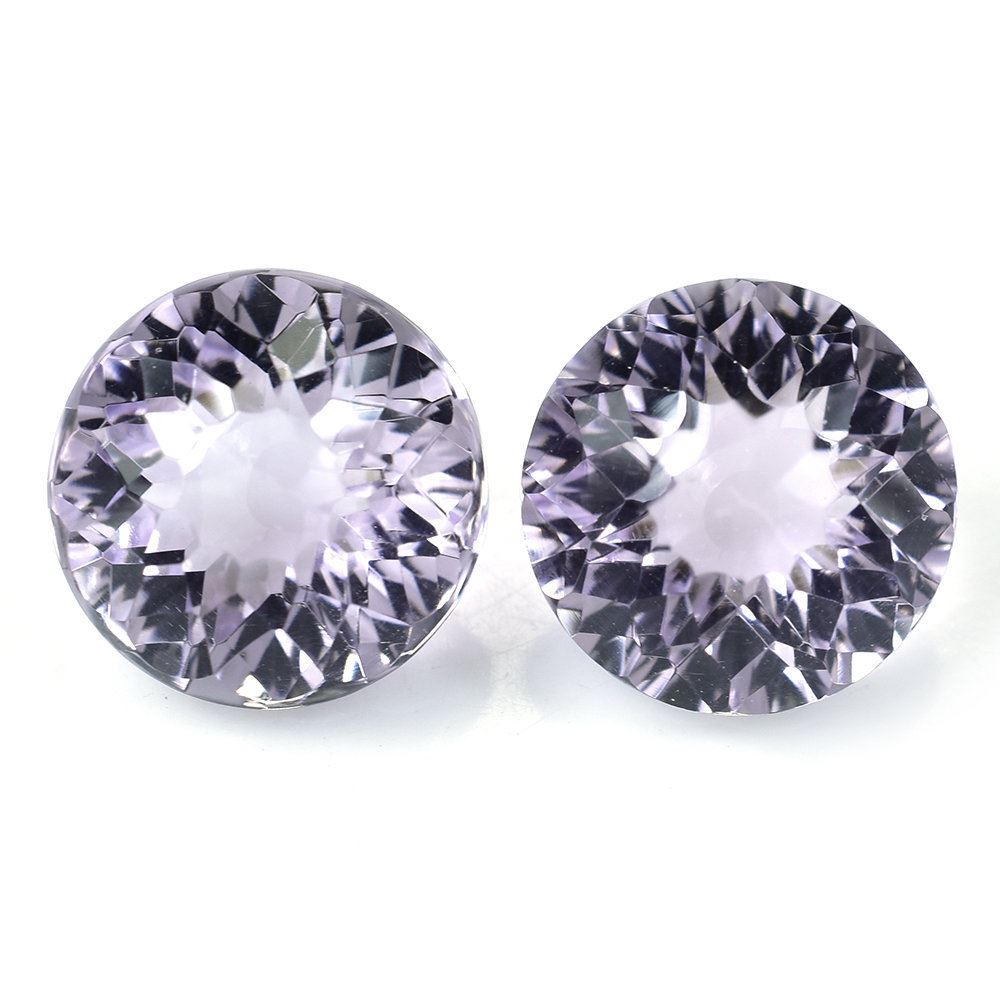 PINK AMETHYST GALAXY CUT DOME ROUND (DES#86) (LITE) 10MM 4.05 Cts.