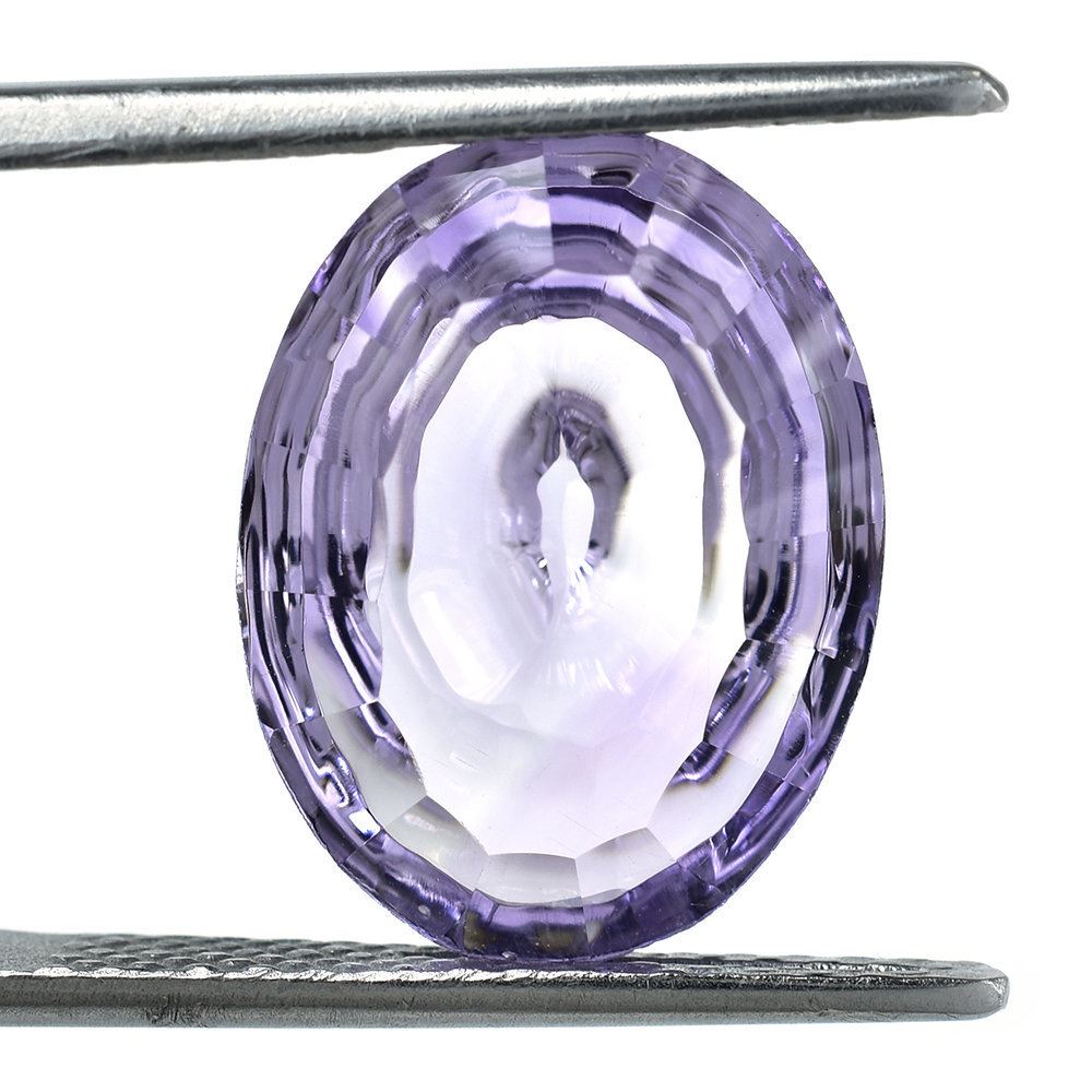 PINK AMETHYST SWIRL CUT OVAL (DES#84) (MEDIUM) 16X12MM 6.66 Cts.