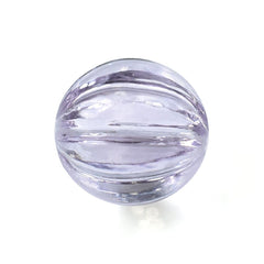 PINK AMETHYST CARVED MELON BALL (DES#69) (LITE) 8MM (FULL DRILL) 3.33 Cts.