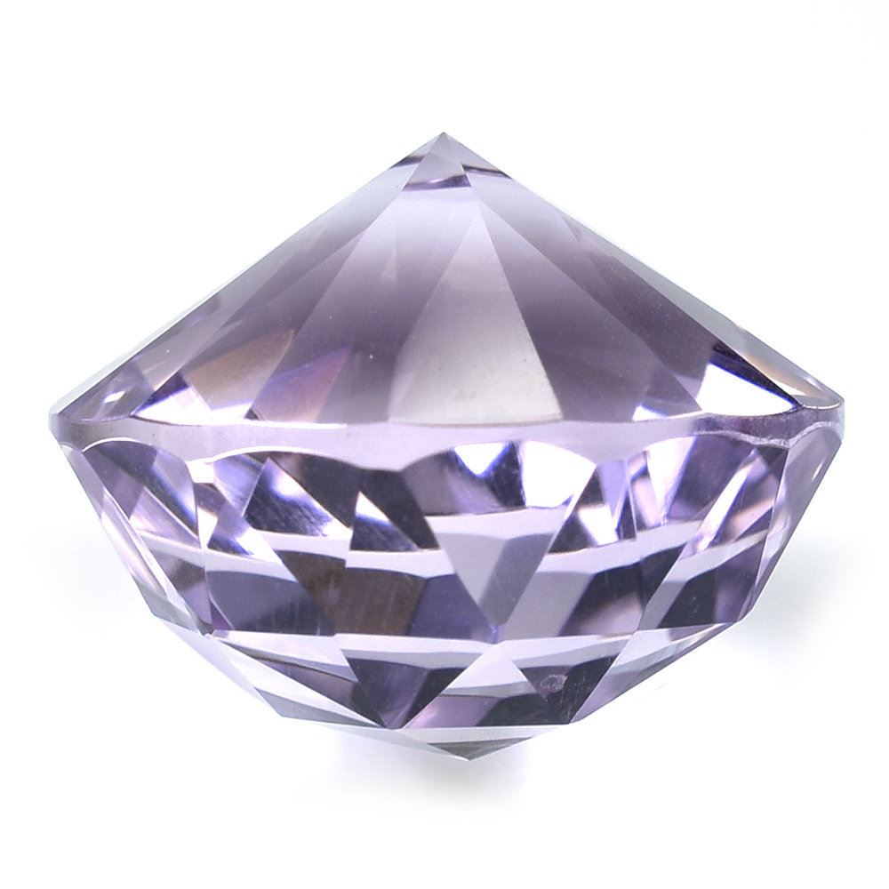 PINK AMETHYST HIGH DOME ROSE CUT ROUND (DES#17) (MEDIUM) 15MM 12.66 Cts.