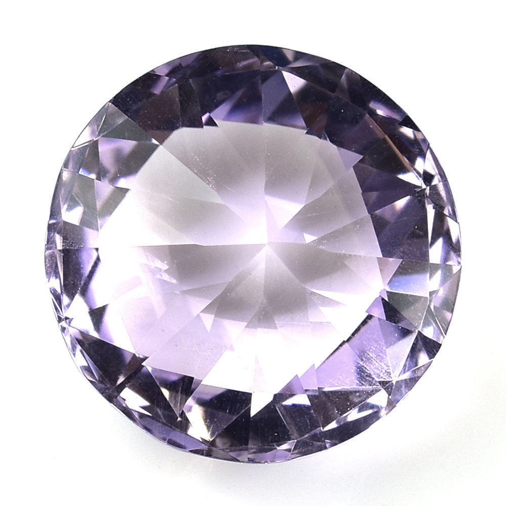 PINK AMETHYST HIGH DOME ROSE CUT ROUND (DES#17) (MEDIUM) 15MM 12.66 Cts.