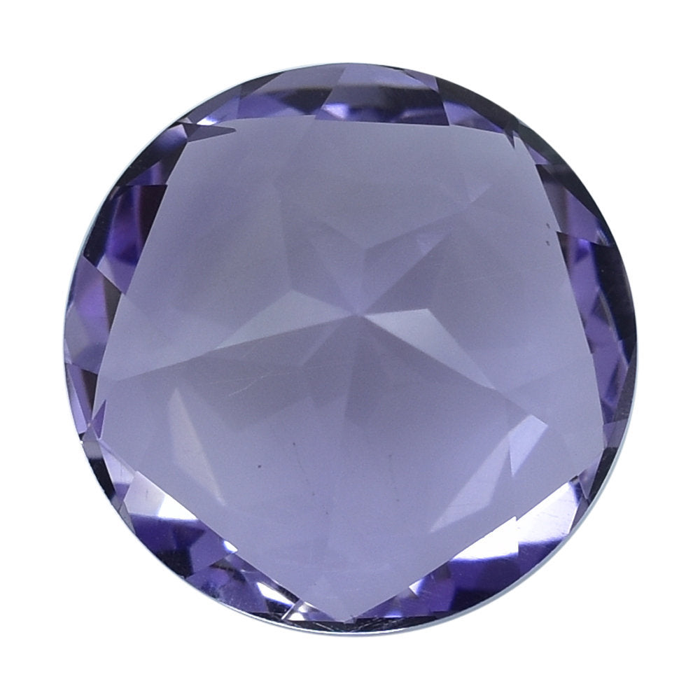 PINK AMETHYST PENTAGON ROUND WITH STAR CUT BACK (DES#44) (MEDIUM) 15MM 10.88 Cts.