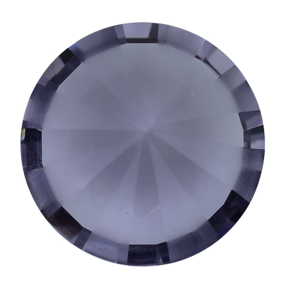PINK AMETHYST DIAMOND CUT ROUND WITH ONE FACETED POLISH &ONE SIDE UNPOLISH (DES#29) (LITE) 15MM 10.84 Cts.