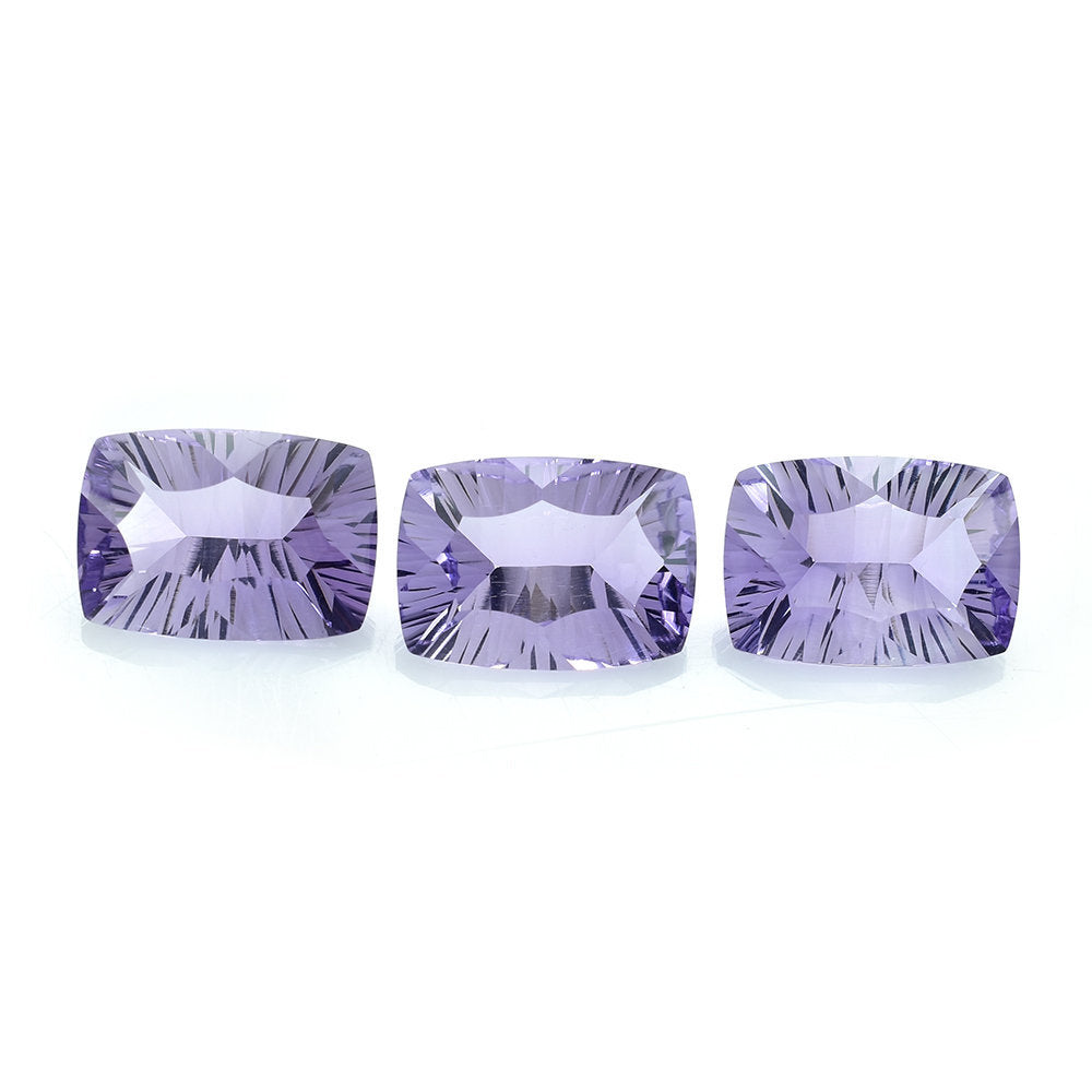 PINK AMETHYST CONCAVE CUT CUSHION(MEDIUM) 14X10MM 5.42 Cts.