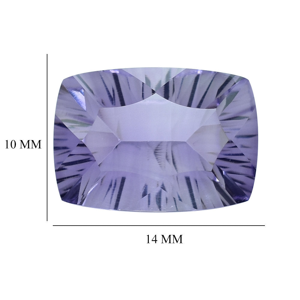 PINK AMETHYST CONCAVE CUT CUSHION(MEDIUM) 14X10MM 5.42 Cts.