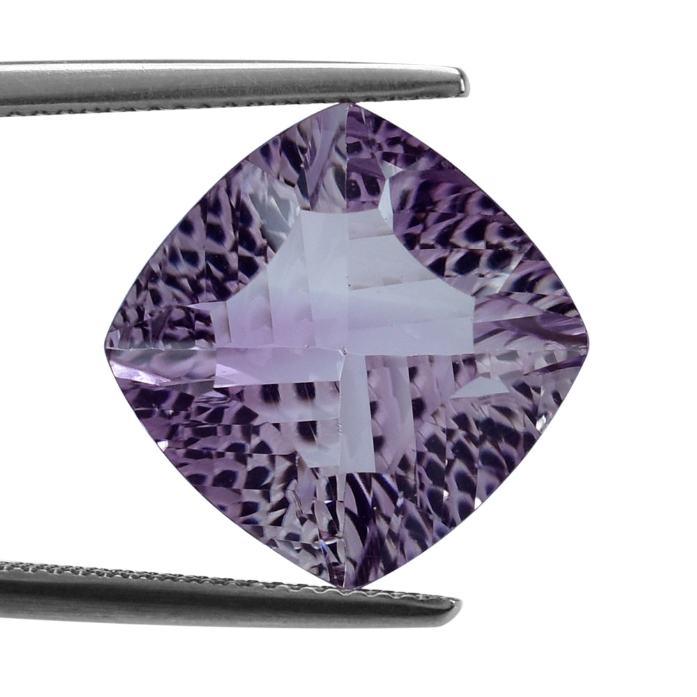 PINK AMETHYST CONCAVE CUT CUSHION (DES#72) 14MM 10.30 Cts.