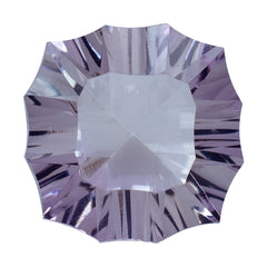 PINK AMETHYST CONCAVE NINETY CUT CUSHION (DES#22) 15MM 11.20 Cts.