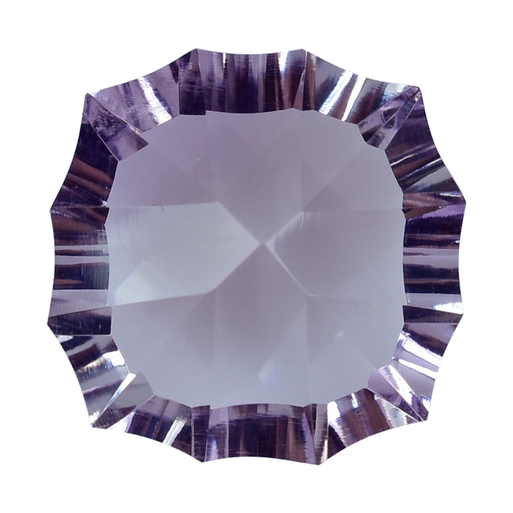 PINK AMETHYST CONCAVE NINETY CUT CUSHION (DES#22) 15MM 11.20 Cts.