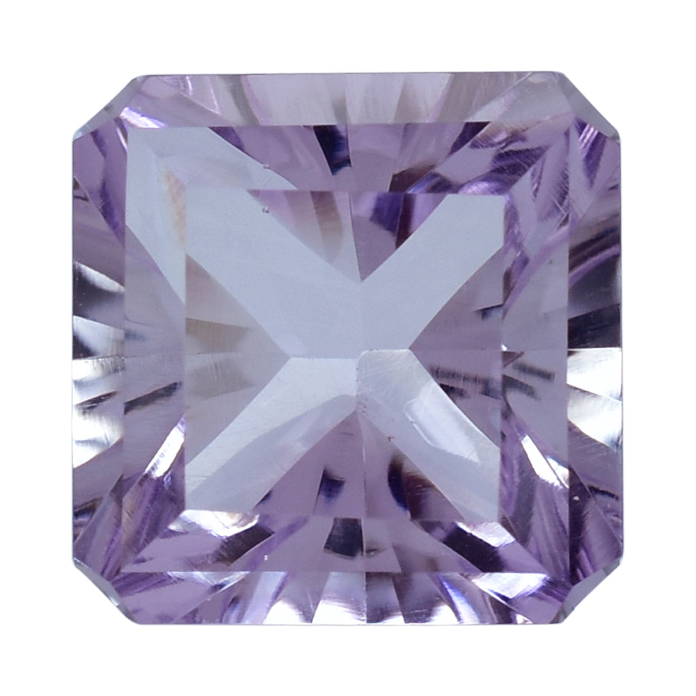 PINK AMETHYST CONCAVE CUT ASCHER SQUARE OCTAGON (DES#139) 10MM 4.35 Cts.