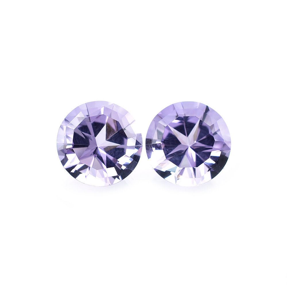 PINK AMETHYST STAR CUT ROUND (MEDIUM) (NORMAL) 10MM 3.42 Cts.