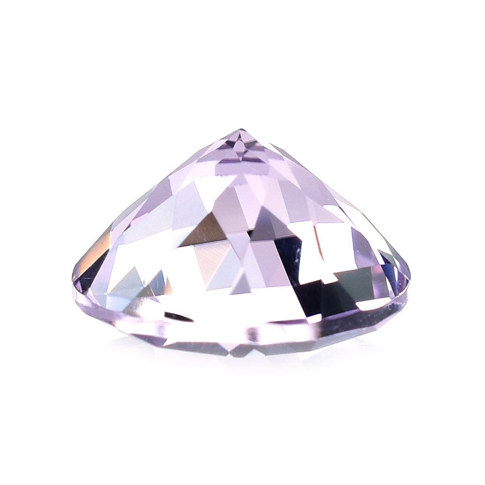 PINK AMETHYST CHECKER CUT ROUND (LITE) 12MM 6.65 Cts.
