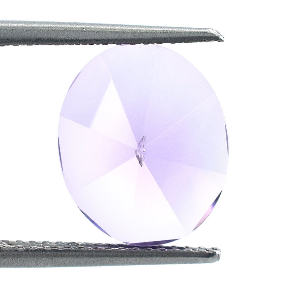 PINK AMETHYST MIRROR CUT OVAL (SI) 12X10MM 3.75 Cts.