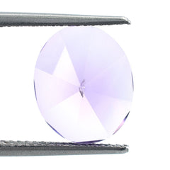 PINK AMETHYST MIRROR CUT OVAL (SI) 12X10MM 3.75 Cts.