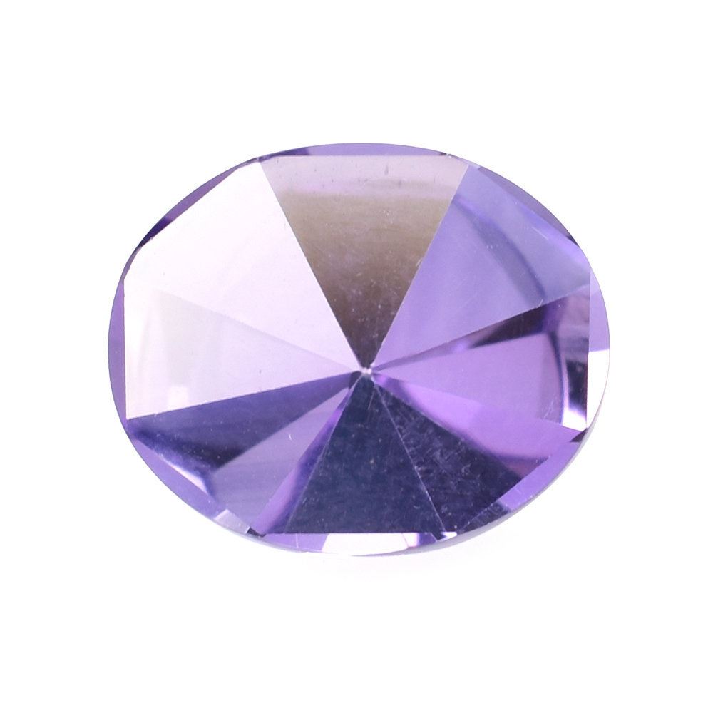 PINK AMETHYST MIRROR CUT OVAL (CLEAN) 12X10MM 3.55 Cts.