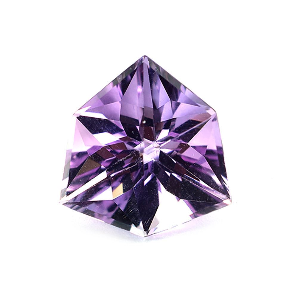 PINK AMETHYST FANCY TRILLION 12X12MM 4.37 Cts.