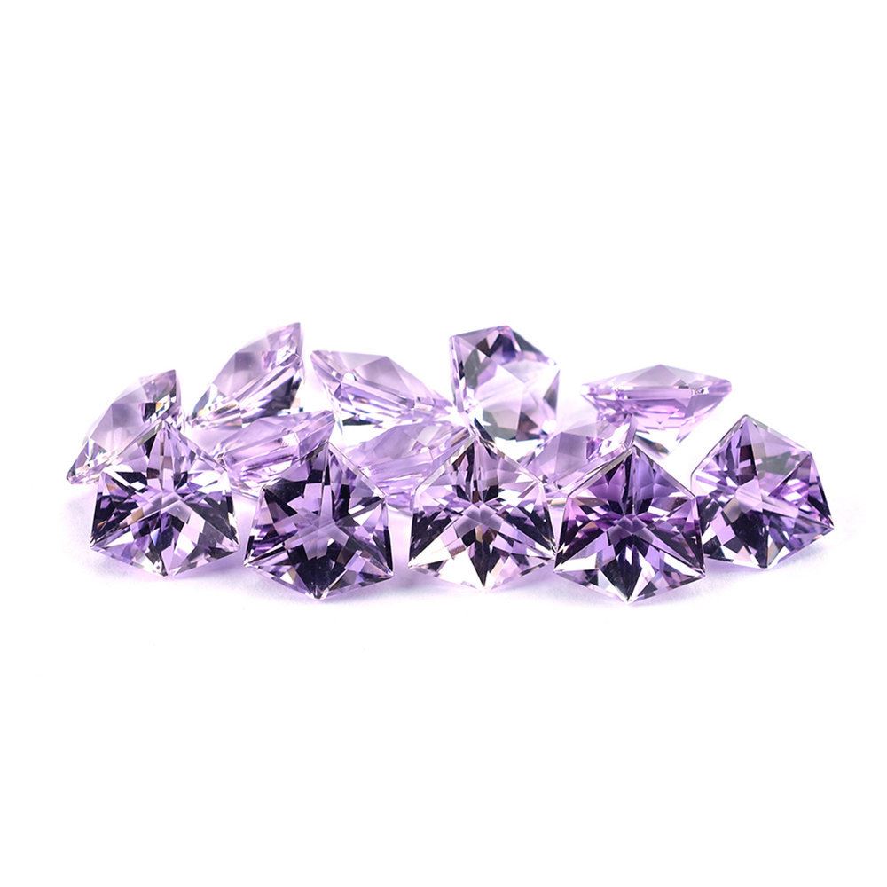 PINK AMETHYST FANCY TRILLION 12X12MM 4.37 Cts.
