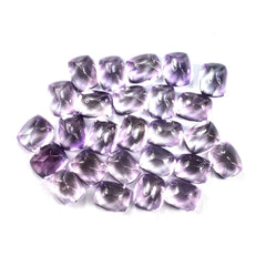 PINK AMETHYST SUGARLOAF CUSHION CAB (SI) 10X8MM 3.43 Cts.