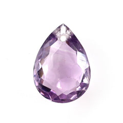 PINK AMETHYST IRREGULAR CUT BRIOLETTE PEAR (AA/CLEAN) 15.00X11.00 MM 6.31 Cts.