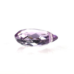 PINK AMETHYST IRREGULAR CUT BRIOLETTE PEAR (AA/CLEAN) 15.00X11.00 MM 6.31 Cts.