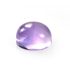 PINK AMETHYST PLAIN ROUND CAB (FROSTED BOTTOM)(DARK)(CLEAN) 15.00X15.00 MM 13.81 Cts.