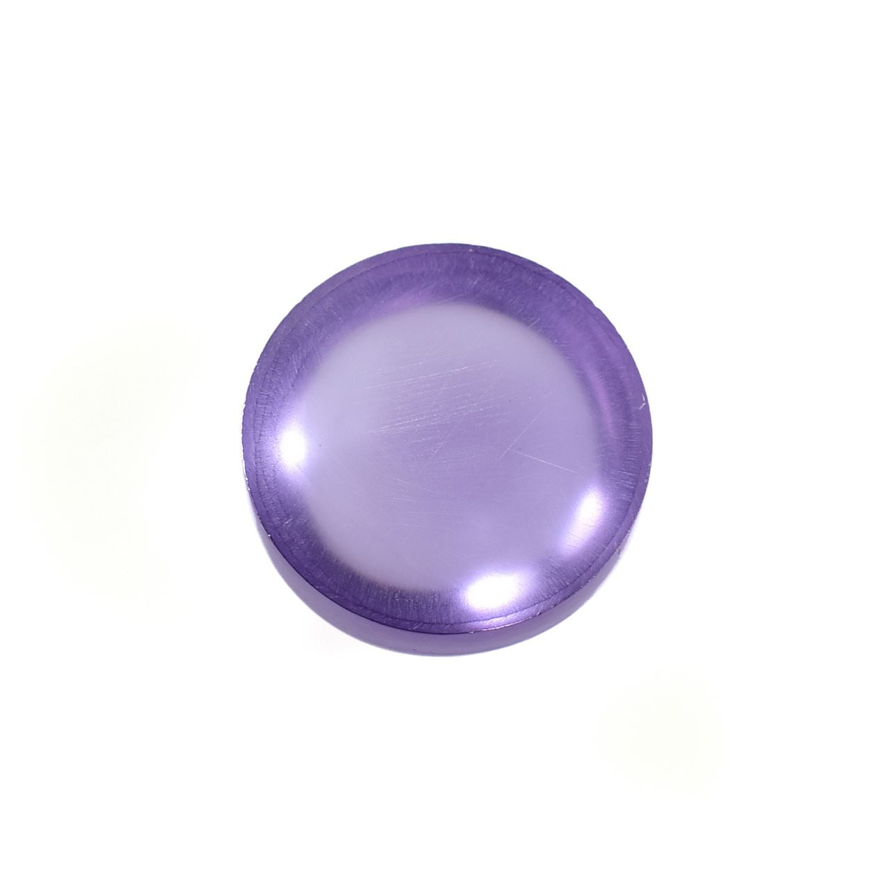 PINK AMETHYST PLAIN ROUND CAB (FROSTED BOTTOM)(DARK)(CLEAN) 15.00X15.00 MM 13.81 Cts.