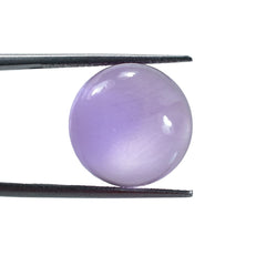 PINK AMETHYST PLAIN ROUND CAB (FROSTED BOTTOM)(DARK)(CLEAN) 15.00X15.00 MM 13.81 Cts.