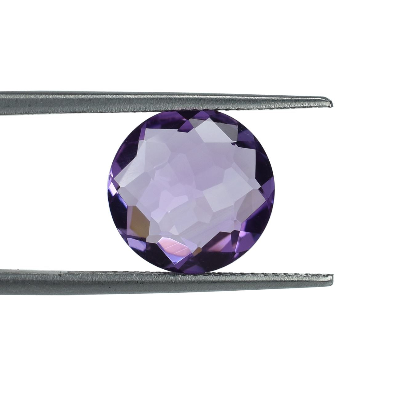 PINK AMETHYST IRREGULAR CUT BRIOLETTE ROUND (MEDIUM)(CLEAN) 12.00X12.00 MM 4.66 Cts.