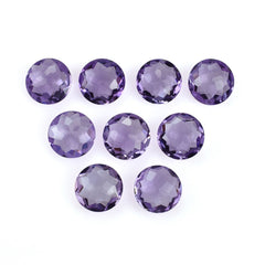PINK AMETHYST IRREGULAR CUT BRIOLETTE ROUND (MEDIUM)(CLEAN) 12.00X12.00 MM 4.66 Cts.