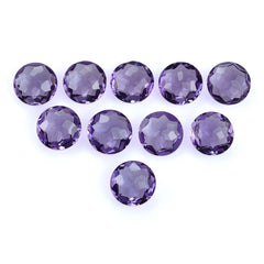 PINK AMETHYST IRREGULAR CUT BRIOLETTE ROUND (MEDIUM)(CLEAN) 12.00X12.00 MM 4.95 Cts.