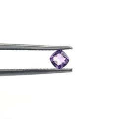 PINK AMETHYST CUT CUSHION (AA)(CLEAN) 4.00X4.00 MM 0.27 Cts.