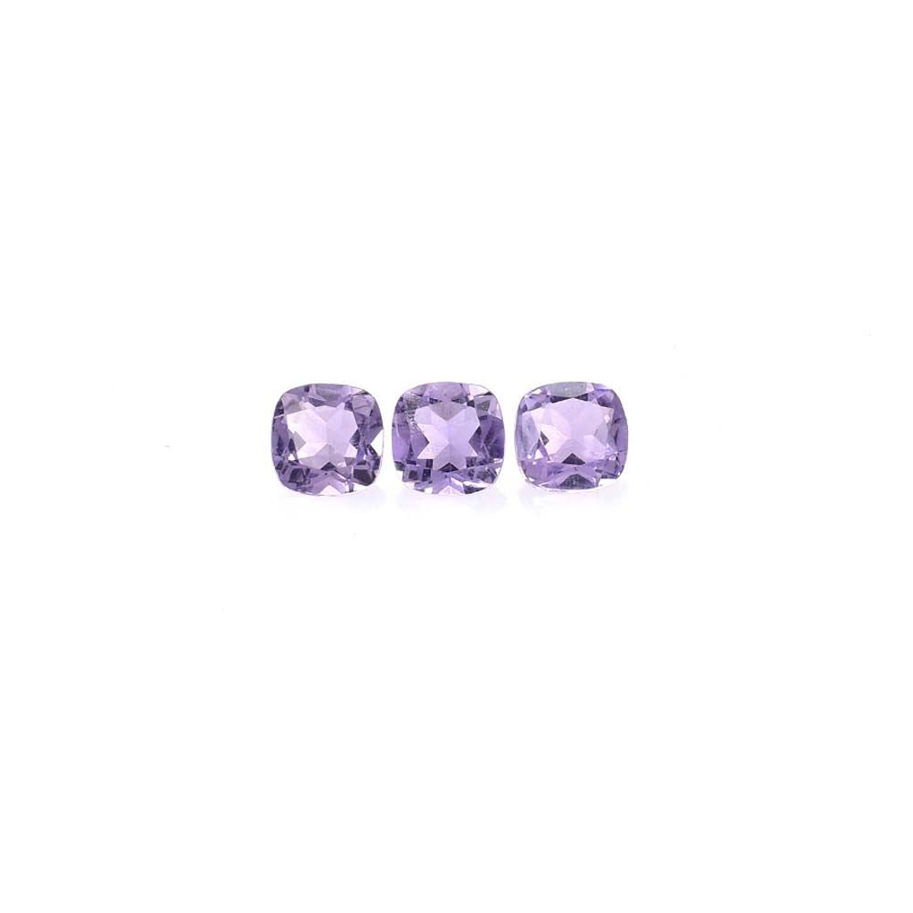 PINK AMETHYST CUT CUSHION (AA)(CLEAN) 4.00X4.00 MM 0.27 Cts.