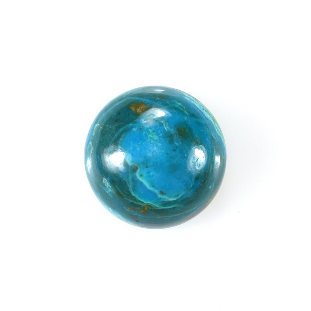 PERUVIAN BLUE OPAL (OPALINA) PLAIN ROUND CAB 10.00X10.00 MM 3.64 CTS