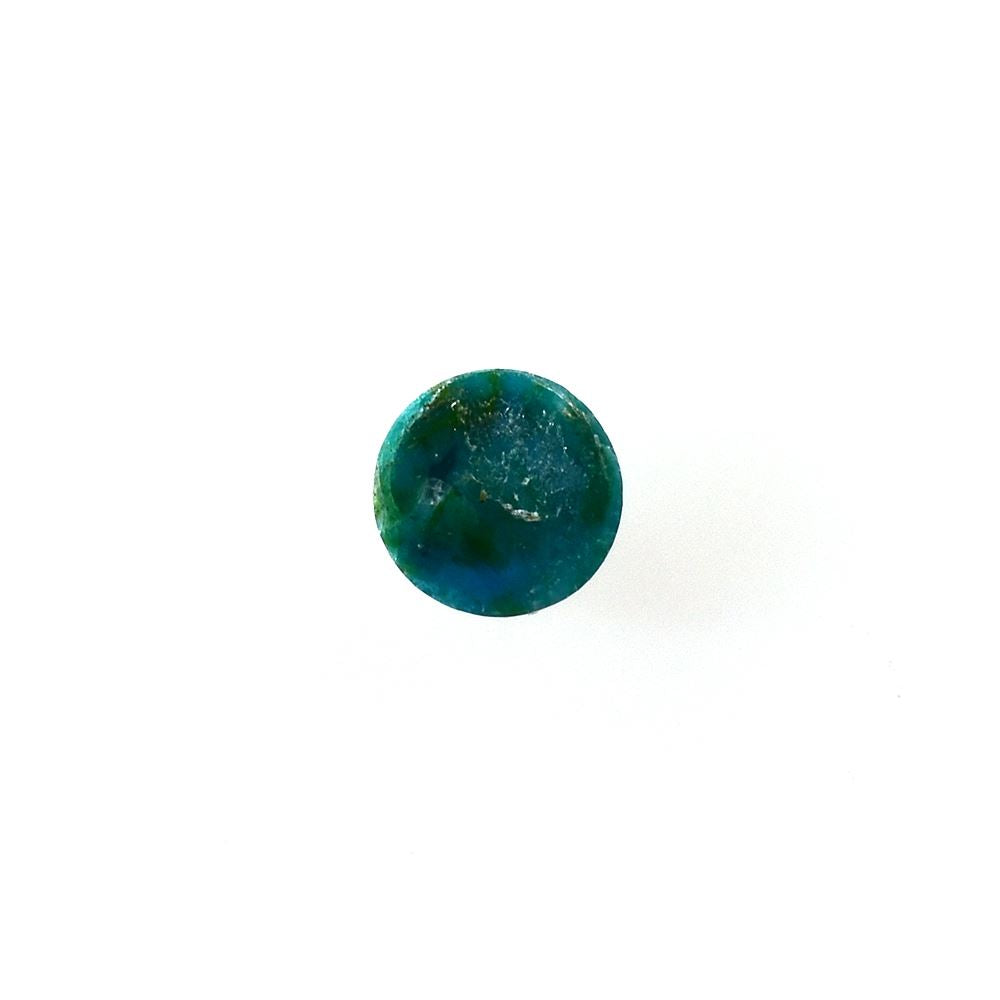 PERUVIAN BLUE OPAL (OPALINA) PLAIN ROUND CAB 3.00X3.00 MM 0.12 CTS