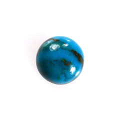 PERUVIAN BLUE OPAL (OPALINA) PLAIN ROUND CAB 5.00X5.00 MM 0.44 CTS