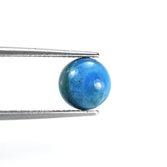 PERUVIAN BLUE OPAL (OPALINA) PLAIN ROUND CAB 8.00X8.00 MM 1.80 CTS